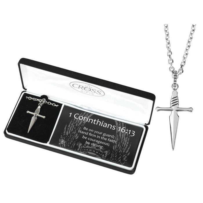 Nk 1 Cor16:13 Swordcross Stainless Steel