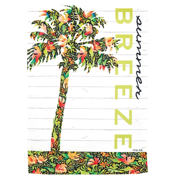 Flag Palm Tree Summer Breeze