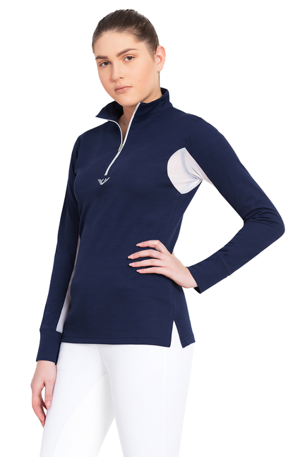 Tuffrider Ladies Ventilated Technical Long Sleeve Sport Shirt