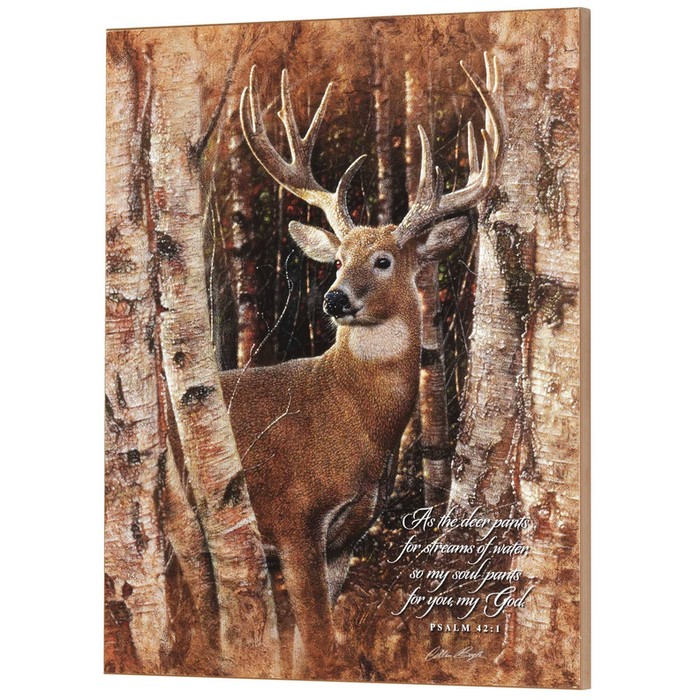 Wall Plaque As The Deer Pants Psalm 42:1