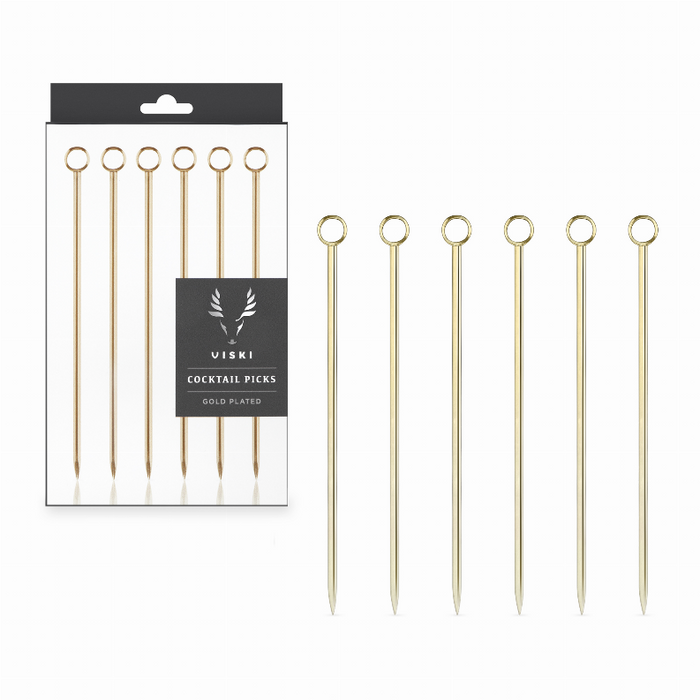 Gold Cocktail Picks By Viski