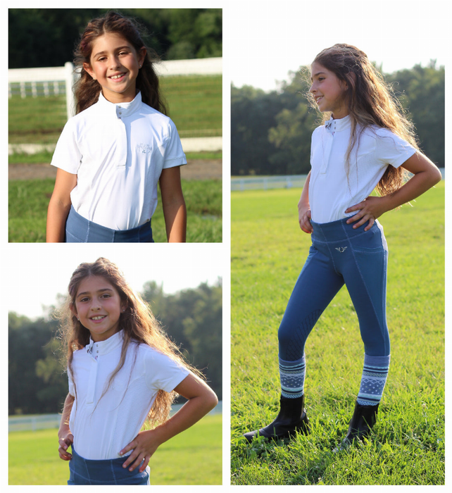 Equine Couture Children's Cara Short Sleeve Show Shirt