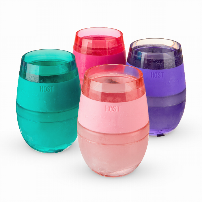 Wine Freeze Translucent Cooling Cups (set Of 4)  By Host