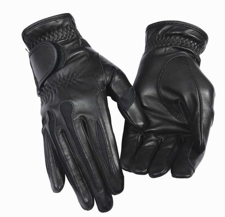 Tuffrider Ladies Stretch Leather Riding Gloves