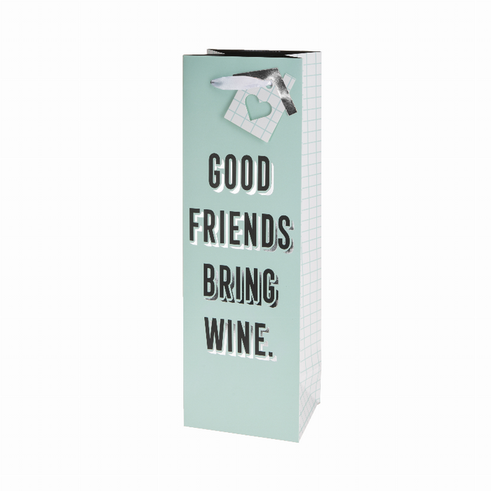 Good Friends Bring Wine Single-bottle Wine Bag