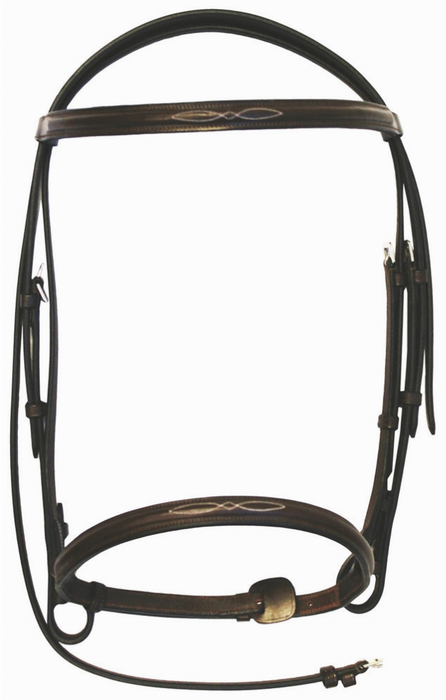 Henri De Rivel Advantage Fancy Raised Snaffle Bridle With Laced Reins