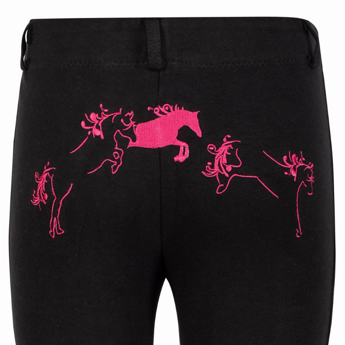 Tuffrider Children's Whimsical Horse Embroidered Pull-on Jodhpurs