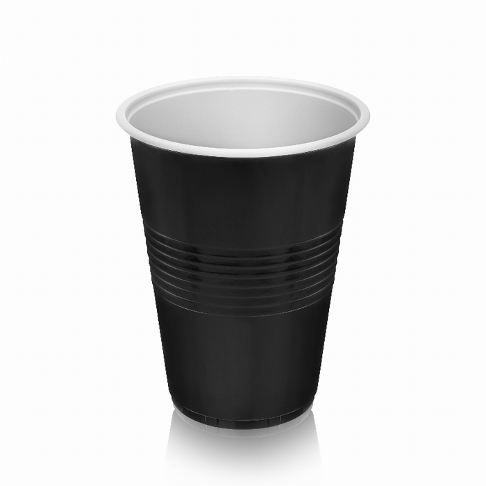 16 Oz Black Party Cups, 50 Pack By True