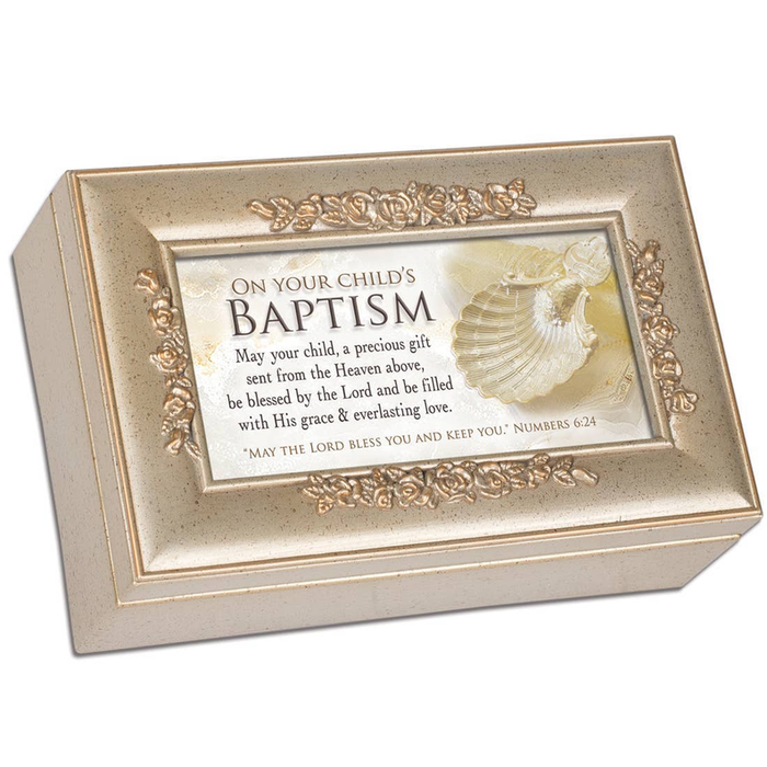 On Your Child's Baptism Music Box