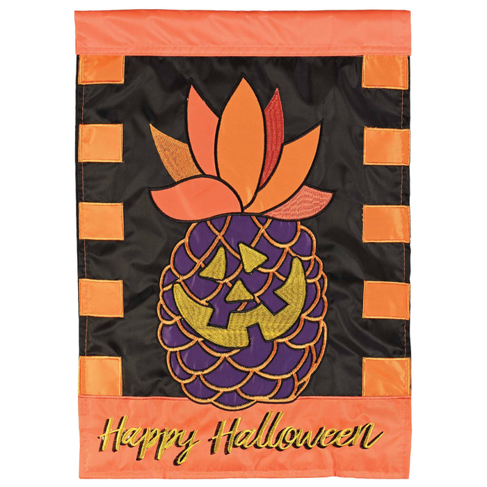 Flag Pineapple Jack O Lantern