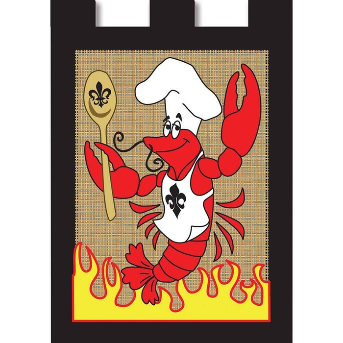 Crawfish Garden Flag