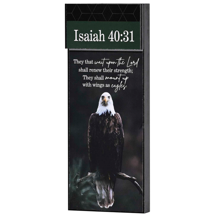 Stacked Wall Plaque Eagle Isaiah 40:31