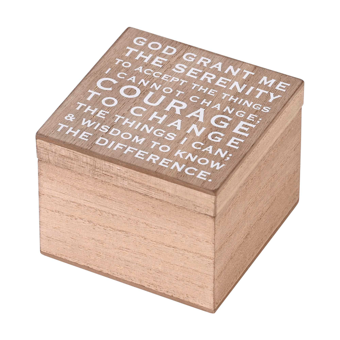 Keepsake Box Serenity Prayer 4x4