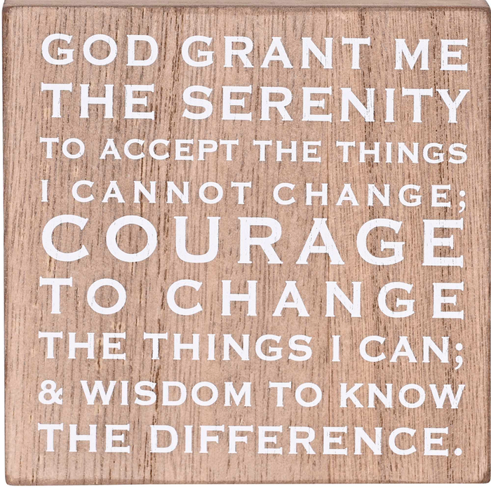 Keepsake Box Serenity Prayer 4x4