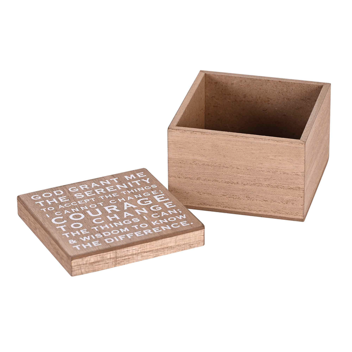 Keepsake Box Serenity Prayer 4x4