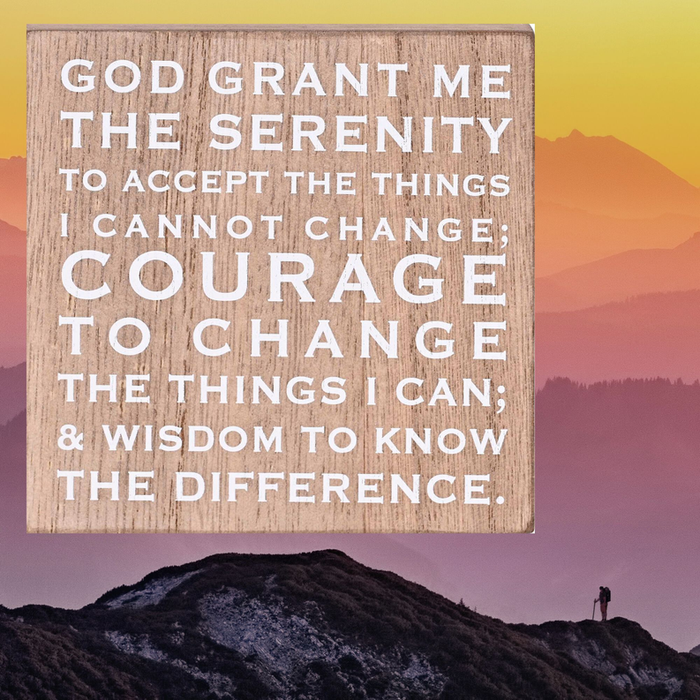 Keepsake Box Serenity Prayer 4x4