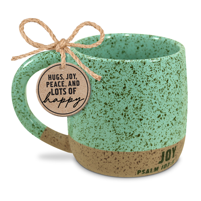 Mug Speckled Stone Joy Green 18 Oz