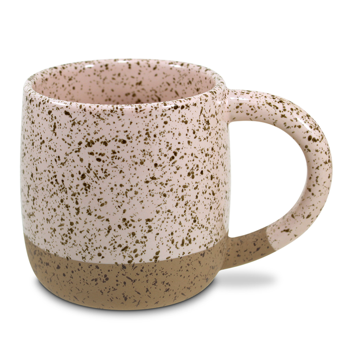 Mug Speckled Stone Hugs Blush 18oz