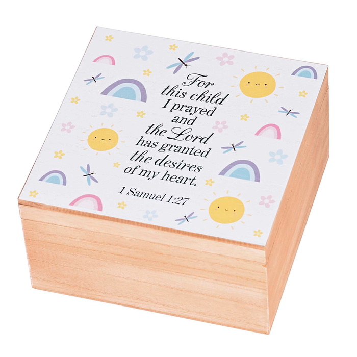 Keepsake Box For This Child I Prayed Mdf