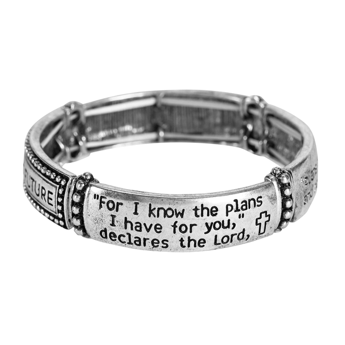 Stretch Bracelet Jeremiah 29:11 Tile