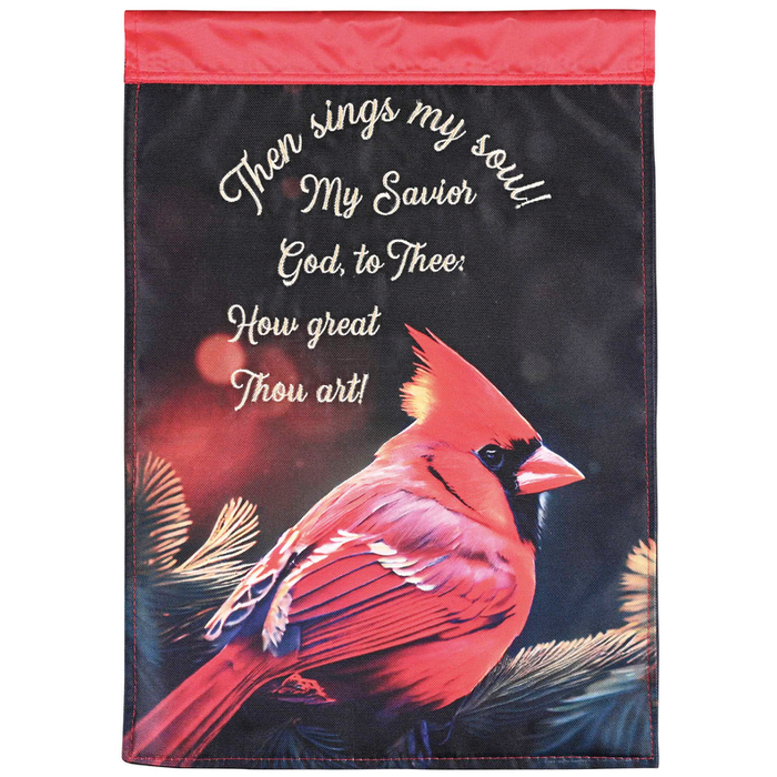 Flag Then Sings My Soul Cardinal 13x18