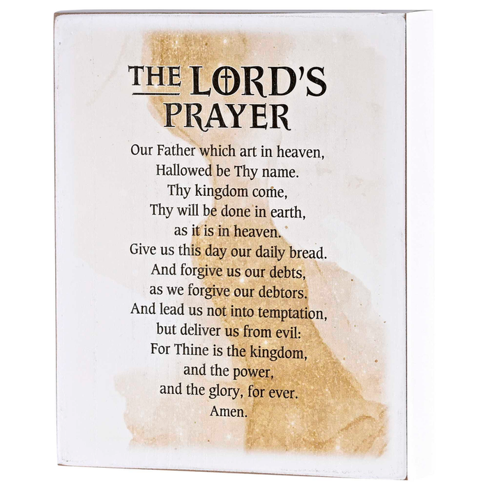 Tabletop Plaque The Lords Prayer 8x10