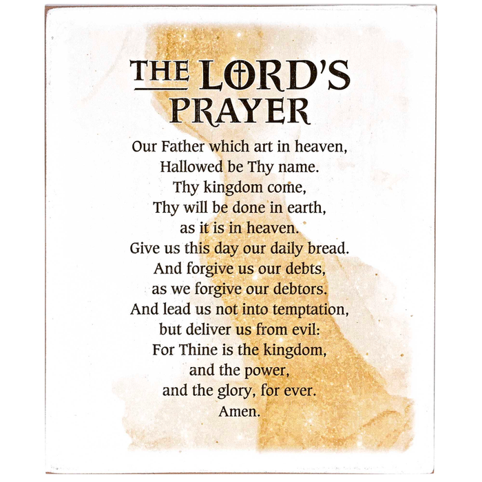 Tabletop Plaque The Lords Prayer 8x10