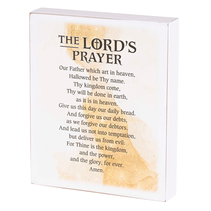 Tabletop Plaque The Lords Prayer 8x10