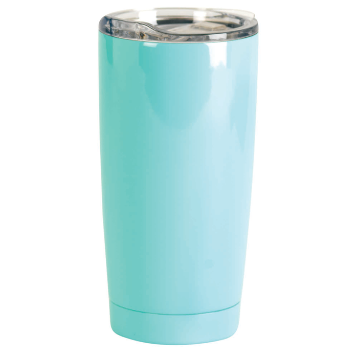 Tumbler God Has Defended You Teal 20 Oz