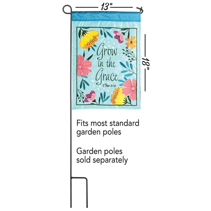 Flag Grow In The Grace Spring 13x18