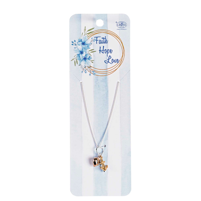 Necklace Faith Hope Love Tri Color