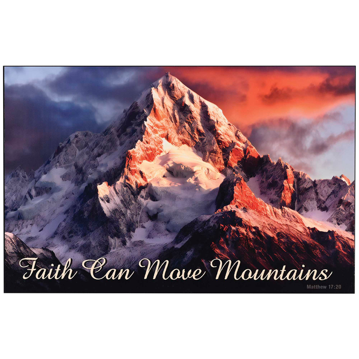 Wall Plaque Faith Can Move Mountains