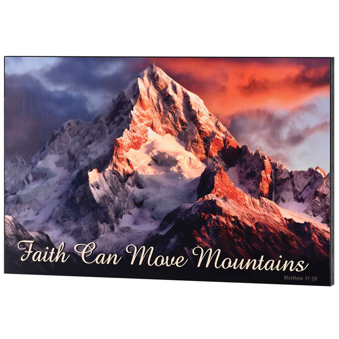 Wall Plaque Faith Can Move Mountains