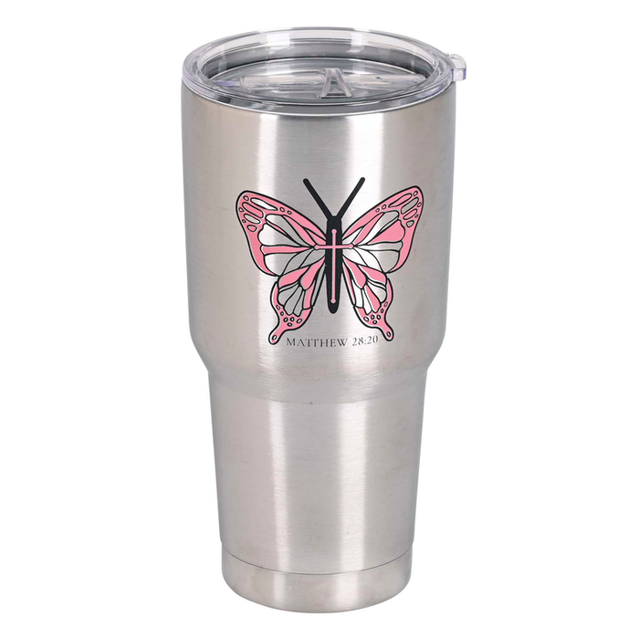 Tumbler Butterfly I Am Always With 30 Oz