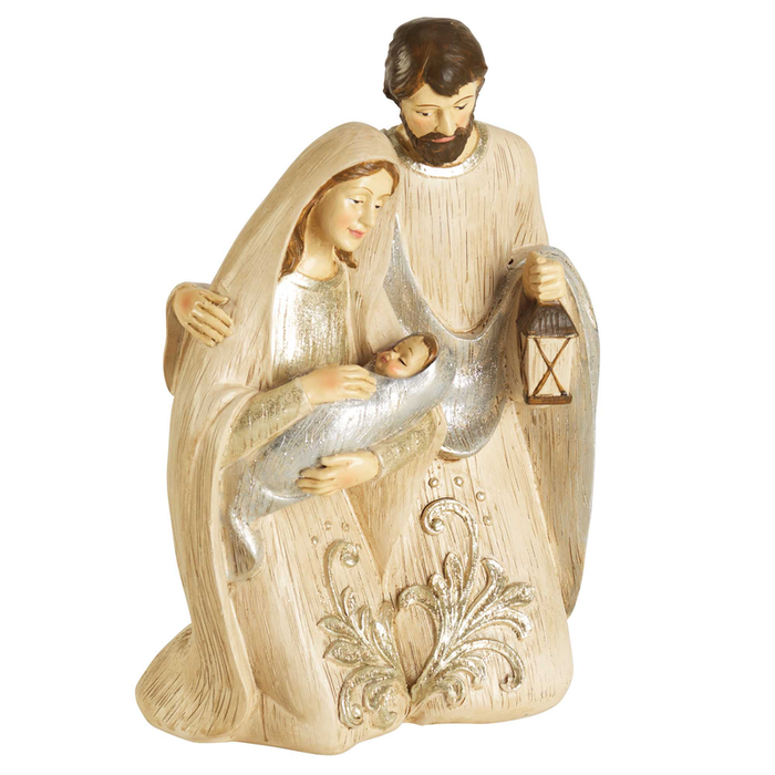 1-piece Holy Family Kneeling 8in