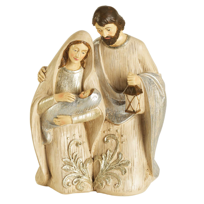 1-piece Holy Family Kneeling 8in