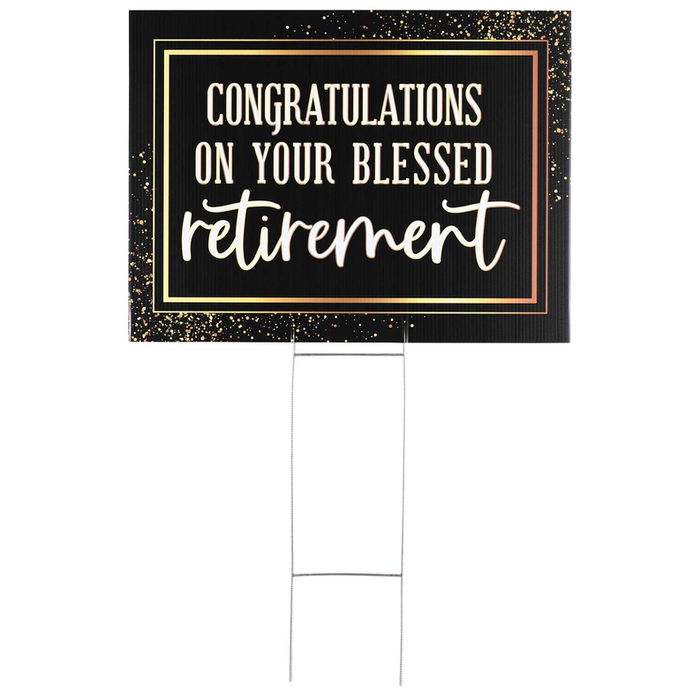 Yard Sign Retirement Congratulations