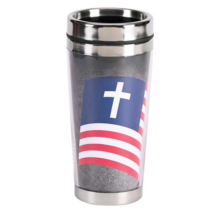 Travel Mug Flag Blessed Be The Nation