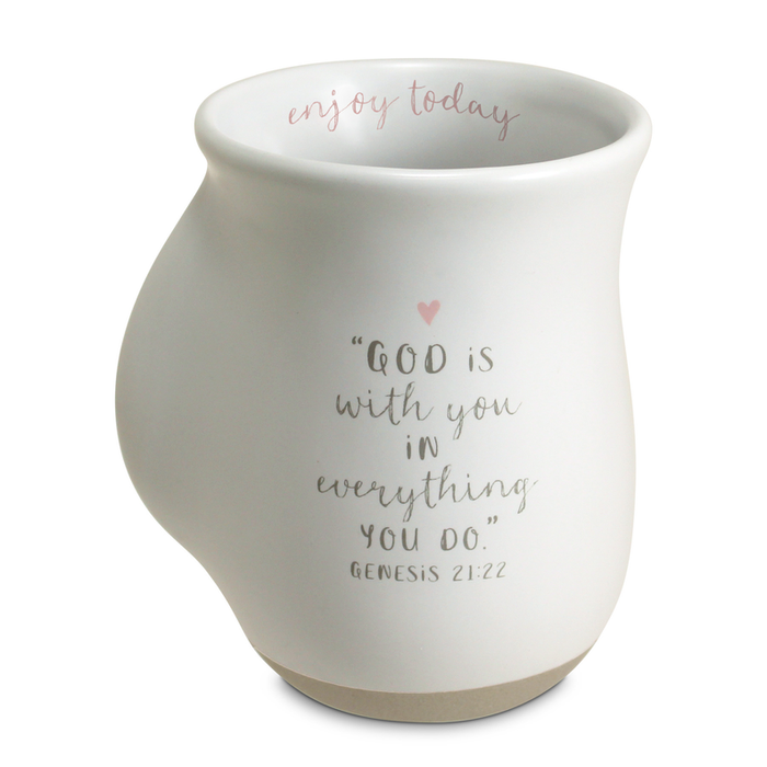 Handwarmer Mug Enjoy Today White 18 Oz