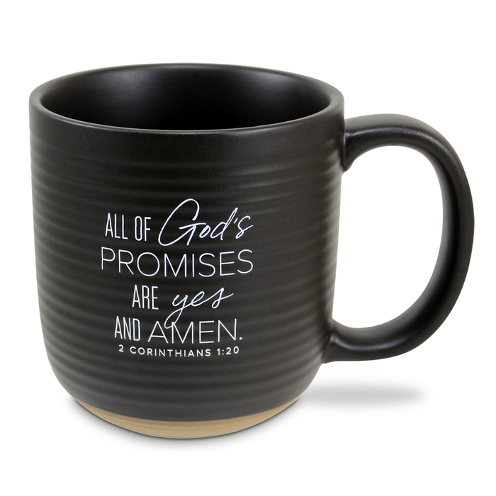 Coffee Mug Amen Not Shaken Brown 20 Oz