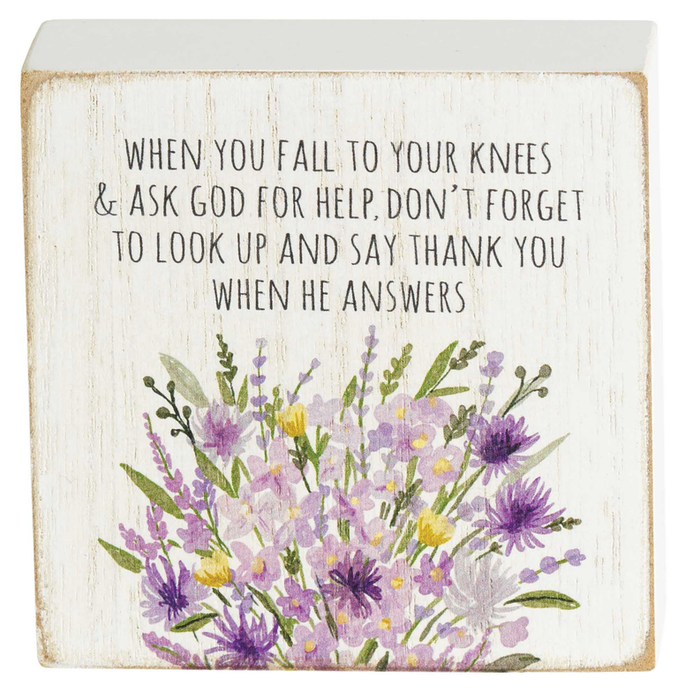 Tabletop Plaque When You Fall To Your