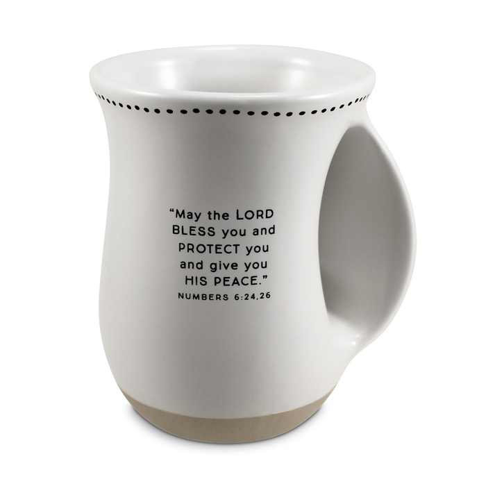 Handwarmer Mug Blessed White 18 Oz