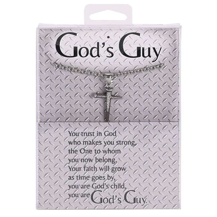 Necklace Gods Guy Small Nail Cross