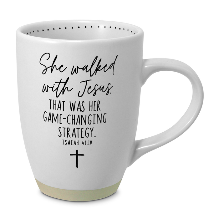 Mug She Walked Jesus White Ceramic 17oz