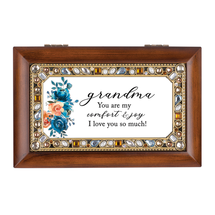 Petite Music Box Jeweled Grandma You Are