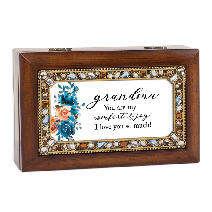 Petite Music Box Jeweled Grandma You Are