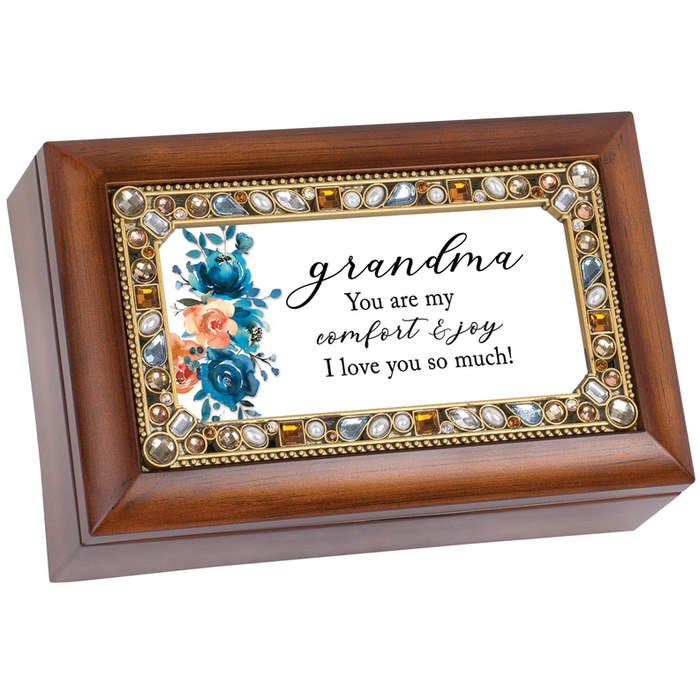 Petite Music Box Jeweled Grandma You Are