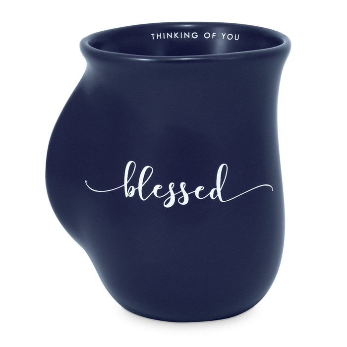 Handwarmer Mug Blessed Blue 18 Oz