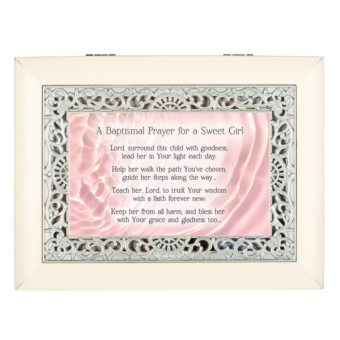 Music Box Ornate Baptismal Prayer Sweet