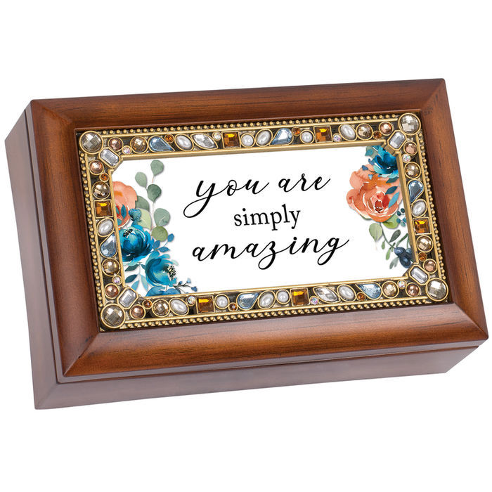 Petite Music Box Jeweled You Are Simply